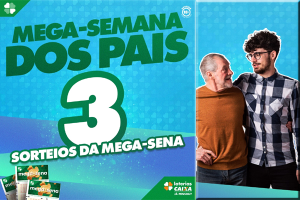 Primeiro sorteio da Mega-Semana dos Pais pode pagar R$ 65 milhões nesta terça-feira