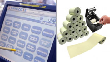 Faltam bobinas de papel térmico para os TFLs na rede lotérica