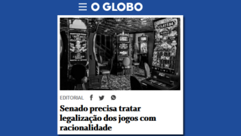 Editorial O Globo: Senado precisa tratar legalização dos jogos com racionalidade