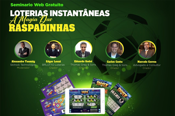 Webinar debate a “Loteria Instantânea: A Magia das Raspadinhas” nesta quarta-feira