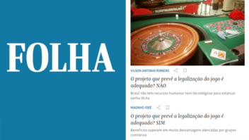 Debate Folha de São Paulo: O projeto que prevê a legalização do jogo é adequado?