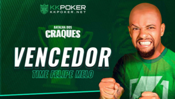 Time Felipe Melo supera time Rodrigo Caio e vence a batalha dos craques do KKPoker