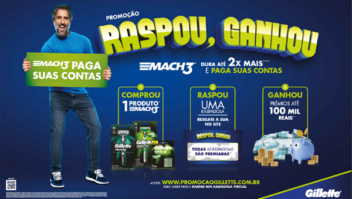 Gillette apresenta a promoção “raspou, ganhou” com prêmios de até R$100 mil para gastar como você quiser