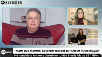 Em sabatina no SBT, Garotinho diz que Silvio Santos iniciou o jogo no país e que é a favor da legalização