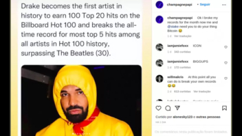 Rapper Drake cai no jogo para celebrar recorde na Billboard e ganha US$ 5 milhões em Bitcoin na roleta