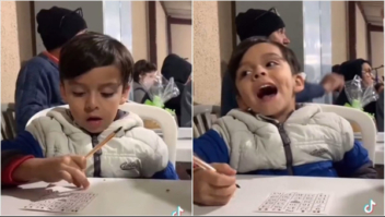 Garoto se empolga ao jogar bingo, perde 10 seguidas e reações divertem: ‘Manda a boa!’