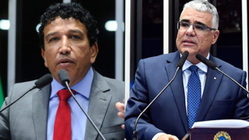 Senador Eduardo Girão faz doação para Magno Malta