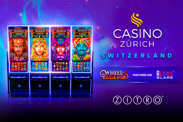 Wheel of Legends da Zitro já está ao vivo no Casino Zürich na Suíça