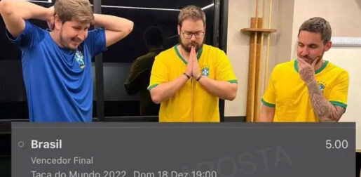 Grupo de traders esportivos faz loucura e aposta R$ 200 mil em título do Brasil na Copa do Mundo