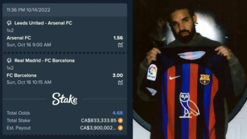 Drake perde aposta milionária em Real Madrid x Barcelona e é zoado por Rodrygo