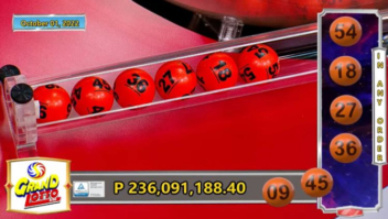 433 bilhetes premiados ganham no jackpot da Grand Lotto 6/55 nas Filipinas no valor de R$ 20 milhões