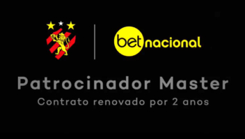 Sport anuncia renovação com a Betnacional como patrocinador master por duas temporadas