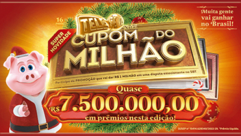 Tele Sena de Natal 2022 chega com R$ 7,5 milhões em prêmios e a novidade 'Cupom do Milhão'