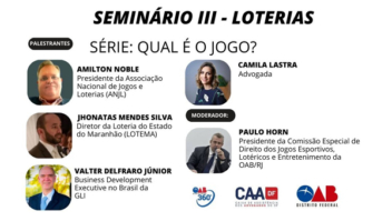 Webinar da OAB-DF aborda ‘Loterias’ nesta quarta-feira (16)