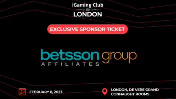 Betsson Group Affiliates nomeados patrocinadores do iGaming Club London 2023