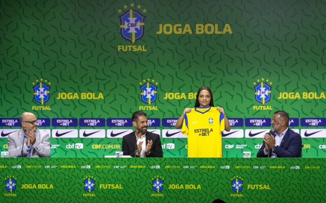 Evento na sede da CBF celebra patrocínio da EstrelaBet para as Seleções de Futsal e Beach Soccer