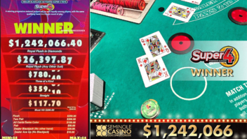 Jogador sortudo ganha US$ 1,2 milhão no AGS' Super 4 ® Progressive Blackjack