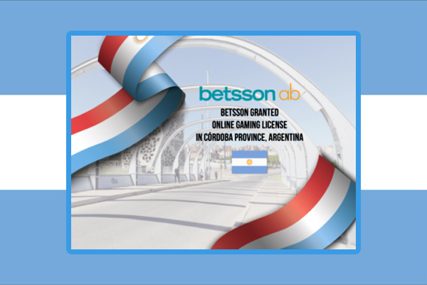 Betsson ganha licença de jogo online em Córdoba