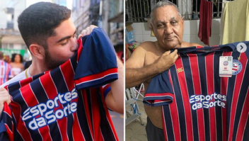Esportes da Sorte distribui camisas do Bahia no Carnaval de Salvador