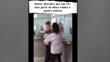 Mulher quebra tudo em casa lotérica após seu saque ser negado; veja vídeo