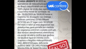 É falso suposto sorteio de linha telefônica da Caixa