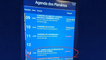 CPI-FUTE cancela reunião desta quarta-feira