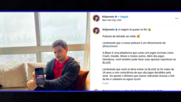 Felipe Neto recua e apaga apoio à Blaze após pressão de seguidores
