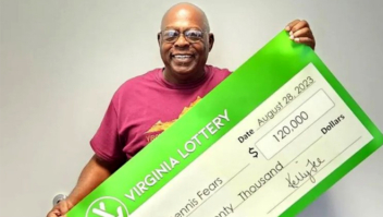 Homem ganha na loteria após apostar o mesmo número em 24 bilhetes