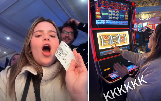Viih Tube vibra ao ganhar prêmio em cassino em Las Vegas; vídeo