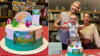 Repórter da Globo escolhe tema diferentão para o mesversário do filho