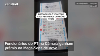 Funcionários do PT na Câmara ganham prêmio na Mega-Sena de novo