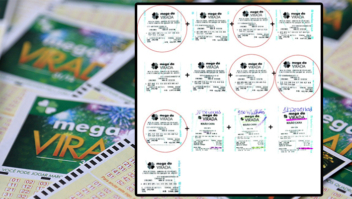 Imagens mostram bilhetes falsificados por PM suspeito de sumir com R$ 35 mil que seria usado em bolões da 'Mega da Virada'