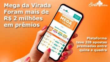 Sorte Online distribui mais de R$ 2 milhões em prêmios na Mega da Virada 2023