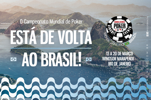 WSOP Circuit Brazil 2024 será realizado em março no Rio de Janeiro