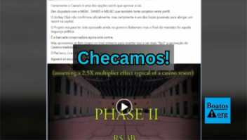 Vídeo que fala de compra do Jockey Club de São Paulo pelo Caesars para construção de resort cassino é fake