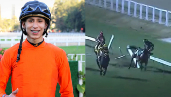Vídeo: Jóquei sofre grave queda durante corrida no Hipódromo da Gávea