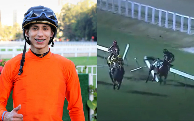 Vídeo: Jóquei sofre grave queda durante corrida no Hipódromo da Gávea