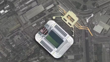 Estádio do Fla no Gasômetro: clube e Caixa começam a acertar os ponteiros