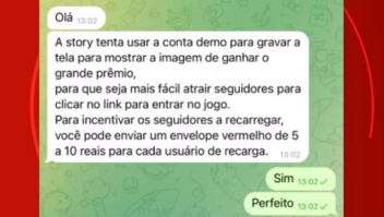 Influencers recebiam contas do 'Jogo do Tigrinho' viciadas para sempre ganhar, diz polícia; veja prints