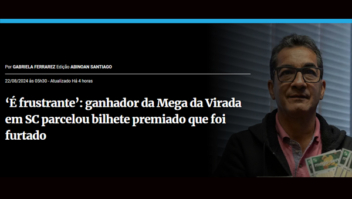 Ganhador da Mega da Virada em Florianópolis luta na Justiça desde 2023 para conquistar o dinheiro do bilhete premiado que foi furtado com suas roupas