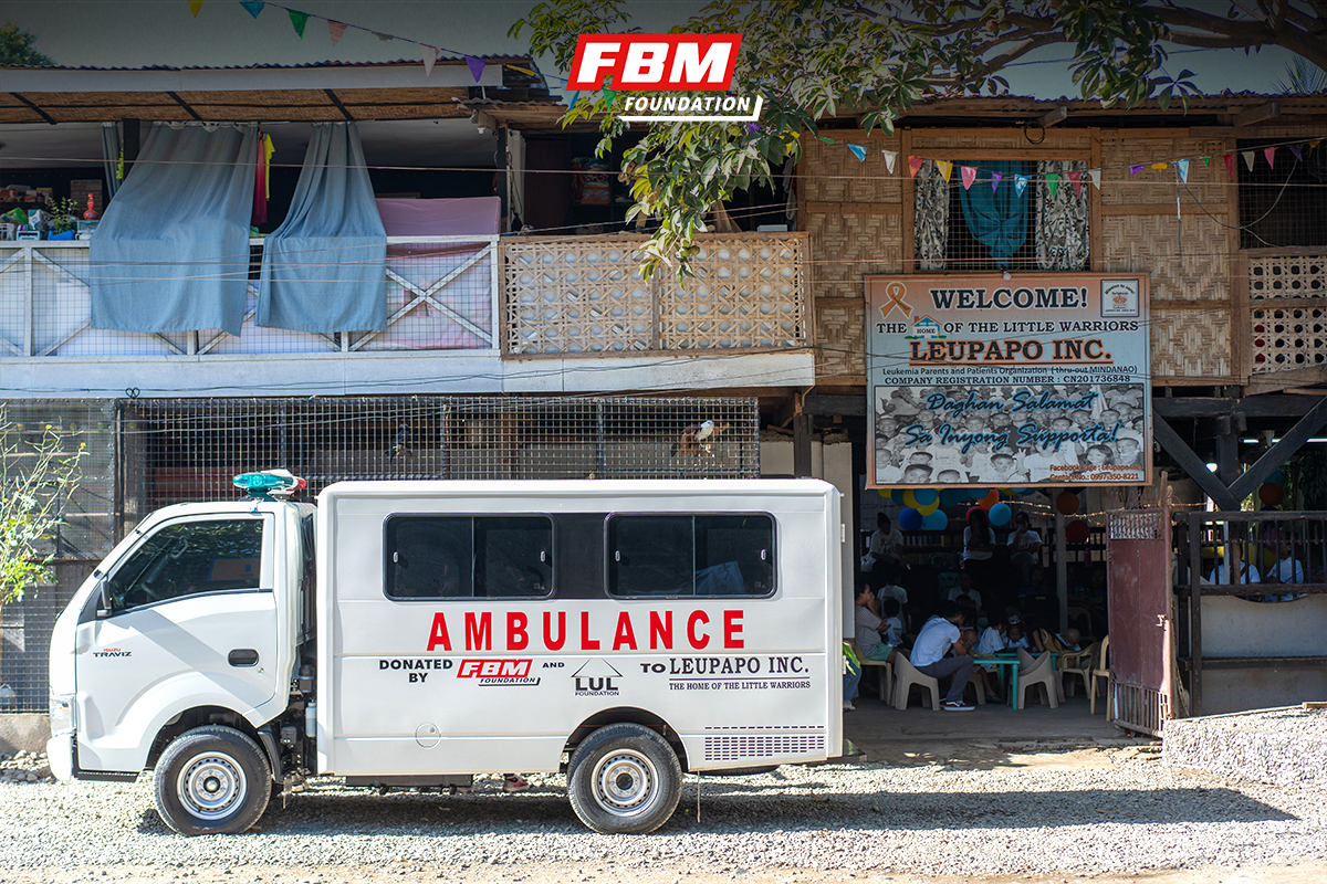 FBM Foundation doa ambulância para melhorar os serviços de saúde da Leupapo Inc. nas Filipinas 2