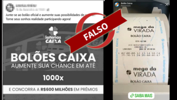 Golpe simula portal da Mega da Virada e Bolão Online para roubar dinheiro e dados
