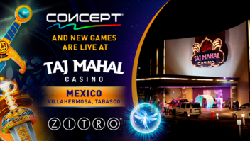 Gabinetes CONCEPT e novos jogos da Zitro já estão no cassino Taj Mahal no México