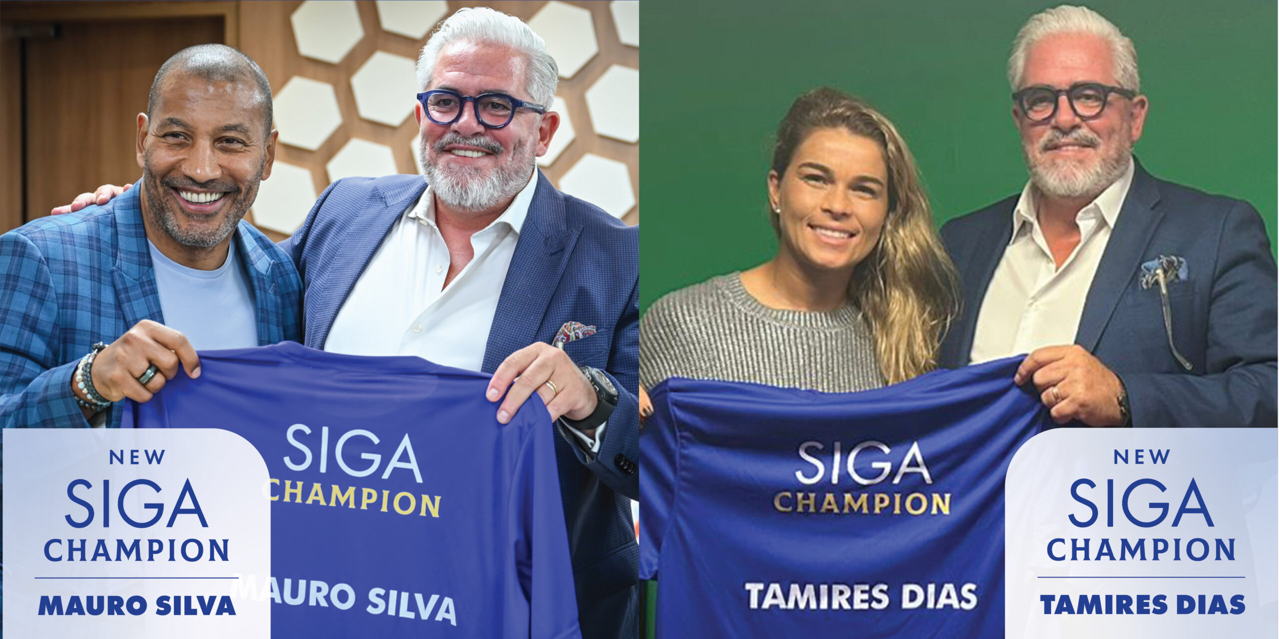 Mauro Silva e Tamires Dias são os mais novos SIGA Champions