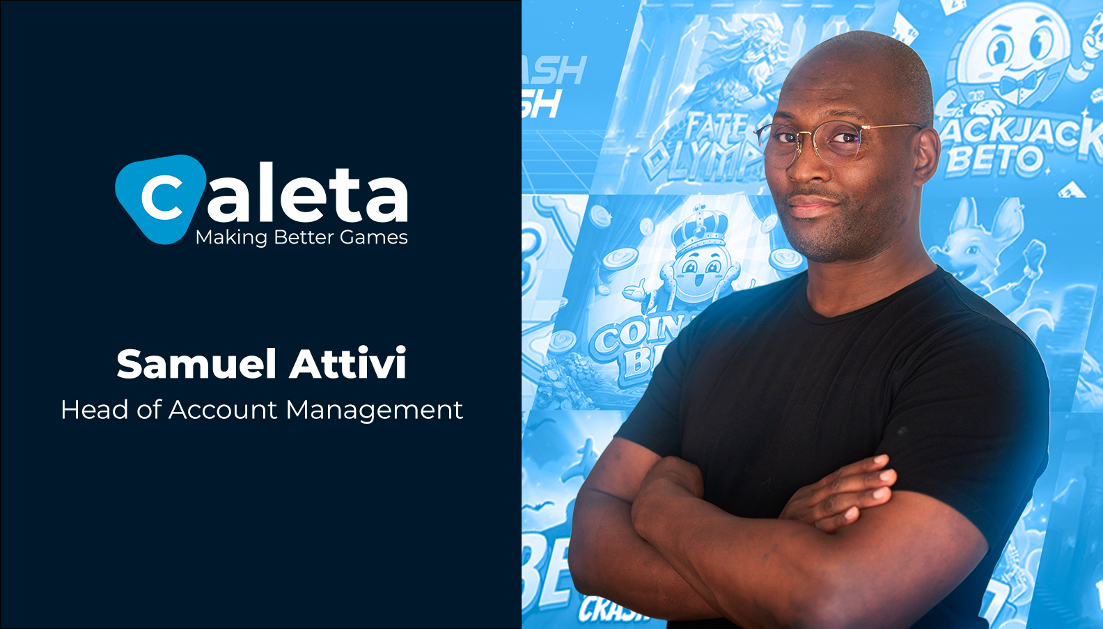 Caleta Gaming dá as boas-vindas a Samuel Attivi como novo Head of Account Management