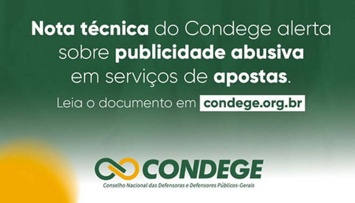Defensorias alertam para perigos da publicidade de "Bets"
