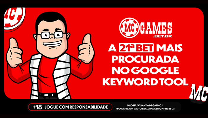 MC Games é a 21ª bet mais buscada no Google no Brasil