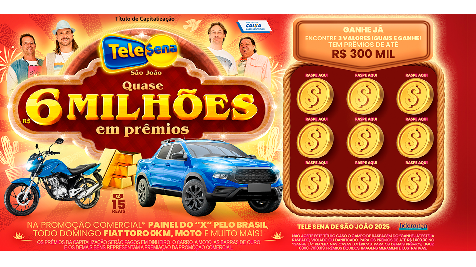 Tele Sena de São João traz prêmio de R$ 1 milhão no “Mais Pontos”