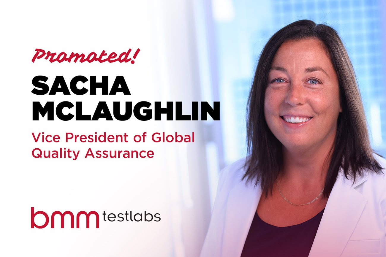 BMM Testlabs promove Sacha Mclaughlin a vice-presidente de Garantia de Qualidade Global