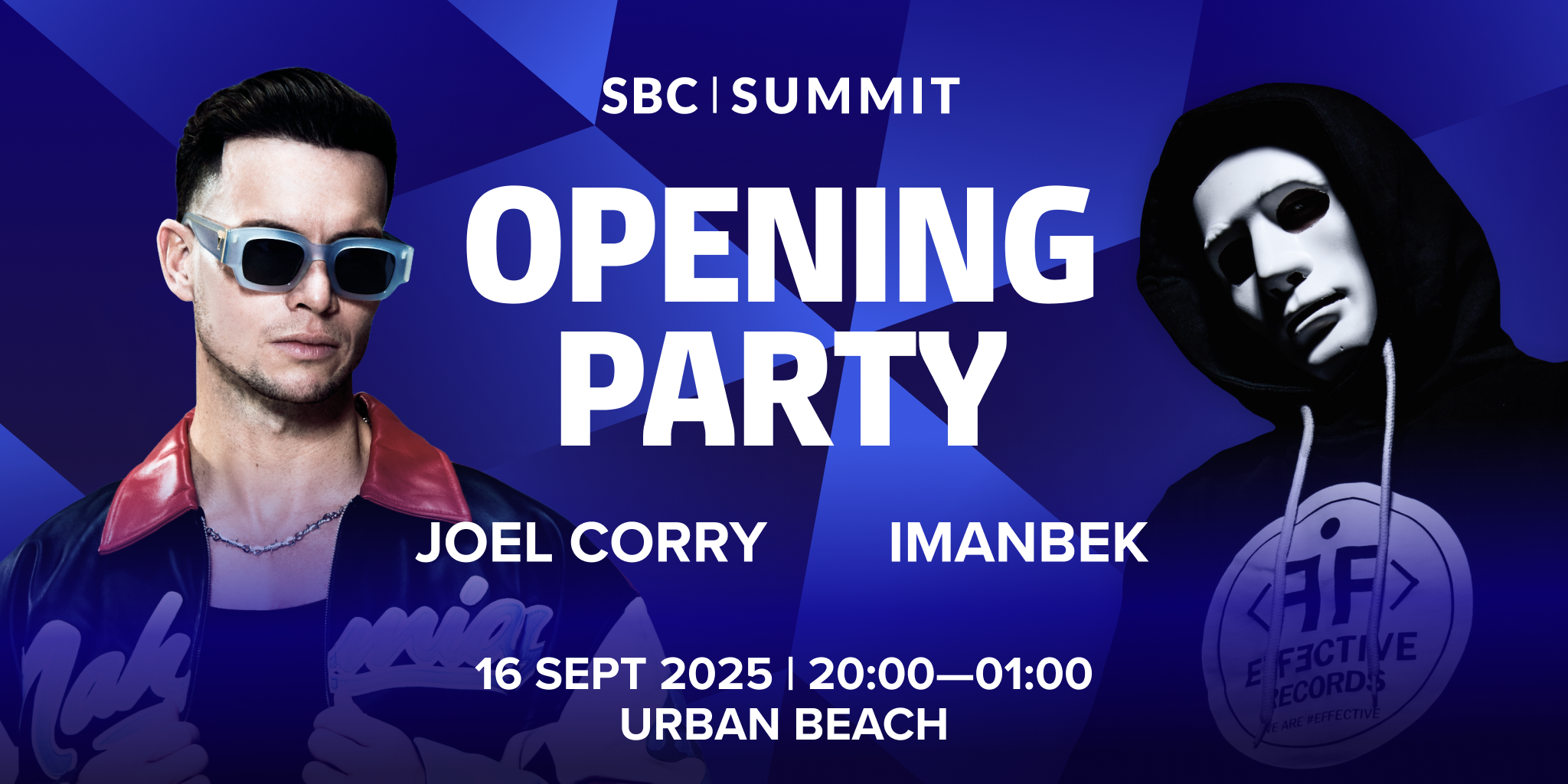 Joel Corry e Imanbek serão as atrações principais da festa de abertura do SBC Summit repleta de estrelas